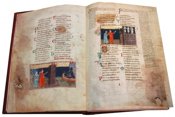 Dante Poggiali, ms Pal. 313, Biblioteca Nazionale in Florence, illuminated by Pacino di Bonaguida