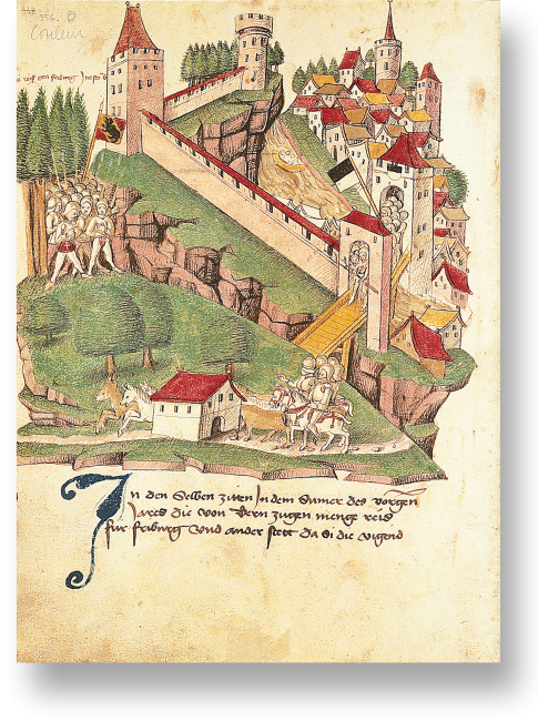 S. 356: Der Kriegszug »im Staub« nach Freiburg im Jahr 1388.