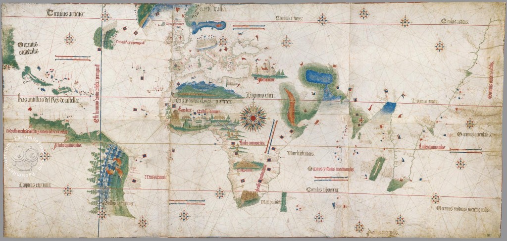 Map facsimile: the Cantino's Map