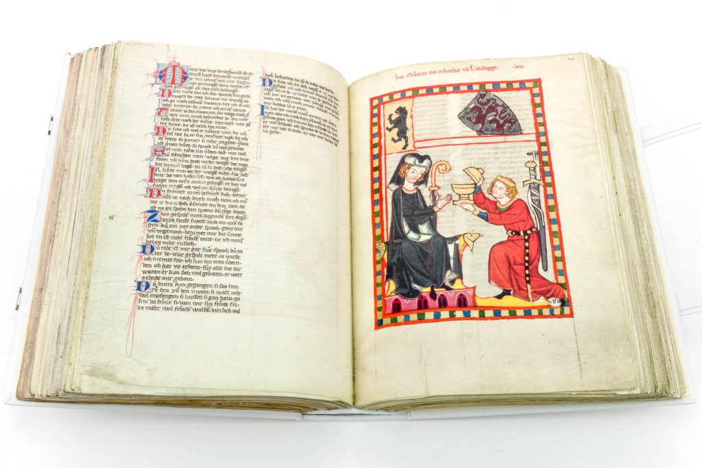 An example of German miniature in the Codex Manesse