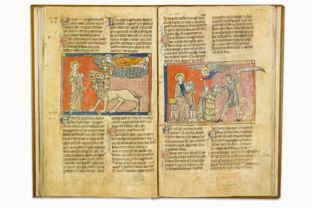 Double-page opening of the Toulouse Apocalypse