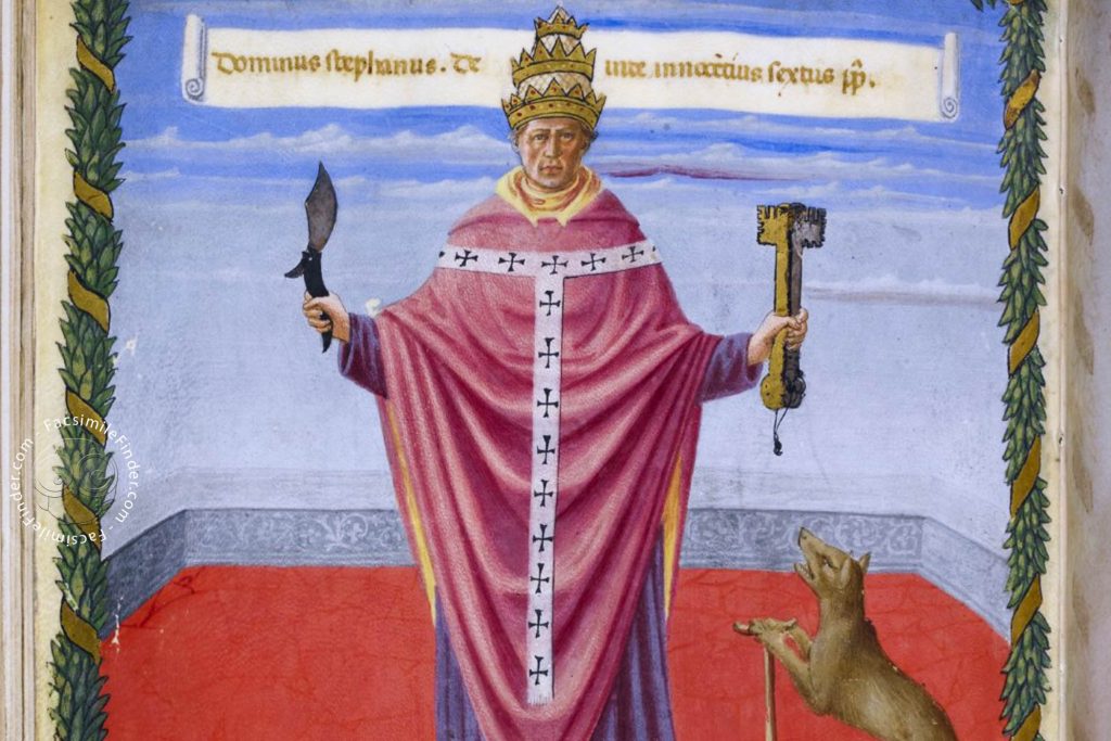 Detail of the Vaticinia Pontificum