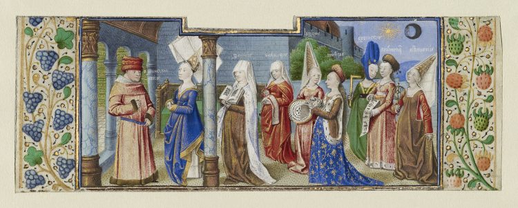 Philosophy Presenting the Seven Liberal Arts to Boethius, Coëtivy Master, about 1460–1470