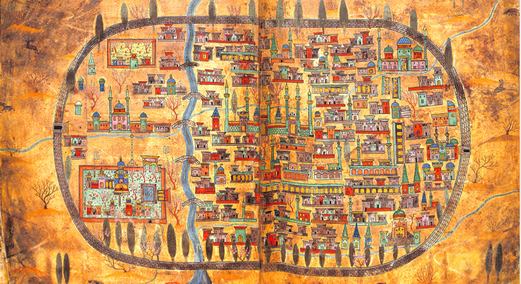 Detail of the Menazilname: Tabriz