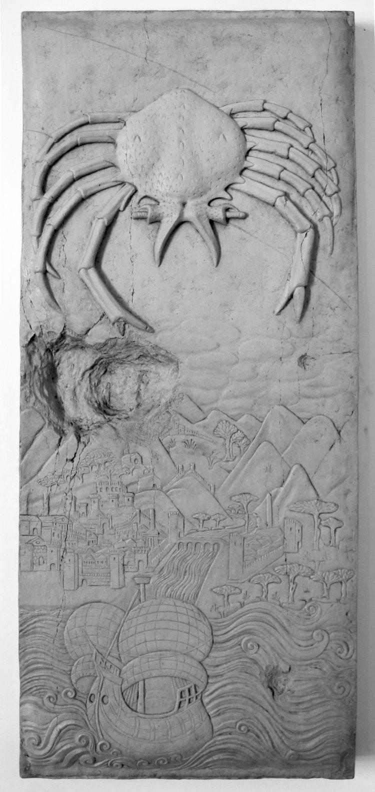 Bas-relief by Agostino di Duccio, Tempio Malatestiano, Rimini, ca. 1455