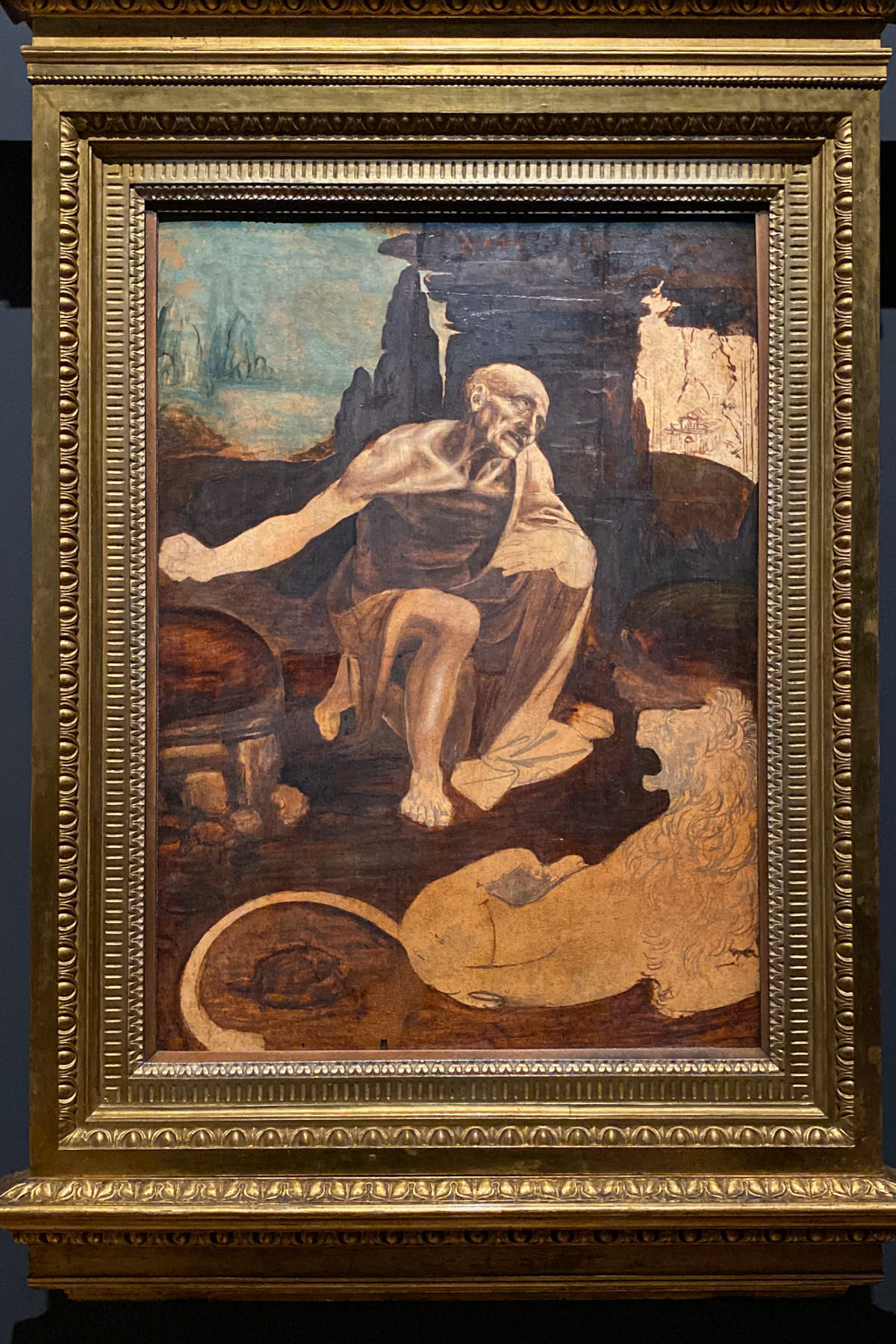 Leonardo da Vinci Exhibition in the Louvre Museum: Saint Jerome in the Wilderness