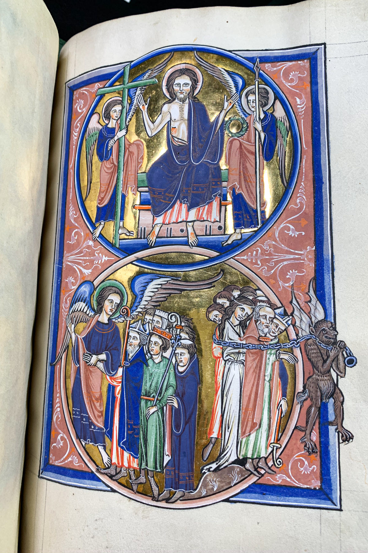 Detail of the  Psalter of Blanche of Castile