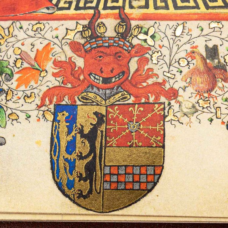The coat of arms of Catherine of Cleves