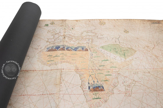 Geocarta Nautica Universale (1523) by Amerigo Vespucci, Turin, Biblioteca Reale di Torino − Photo 1